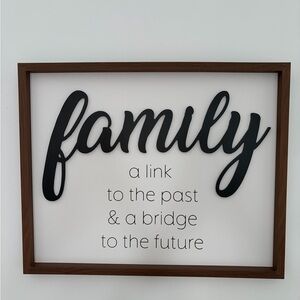 Elegant Black and Brown Family Wall Art